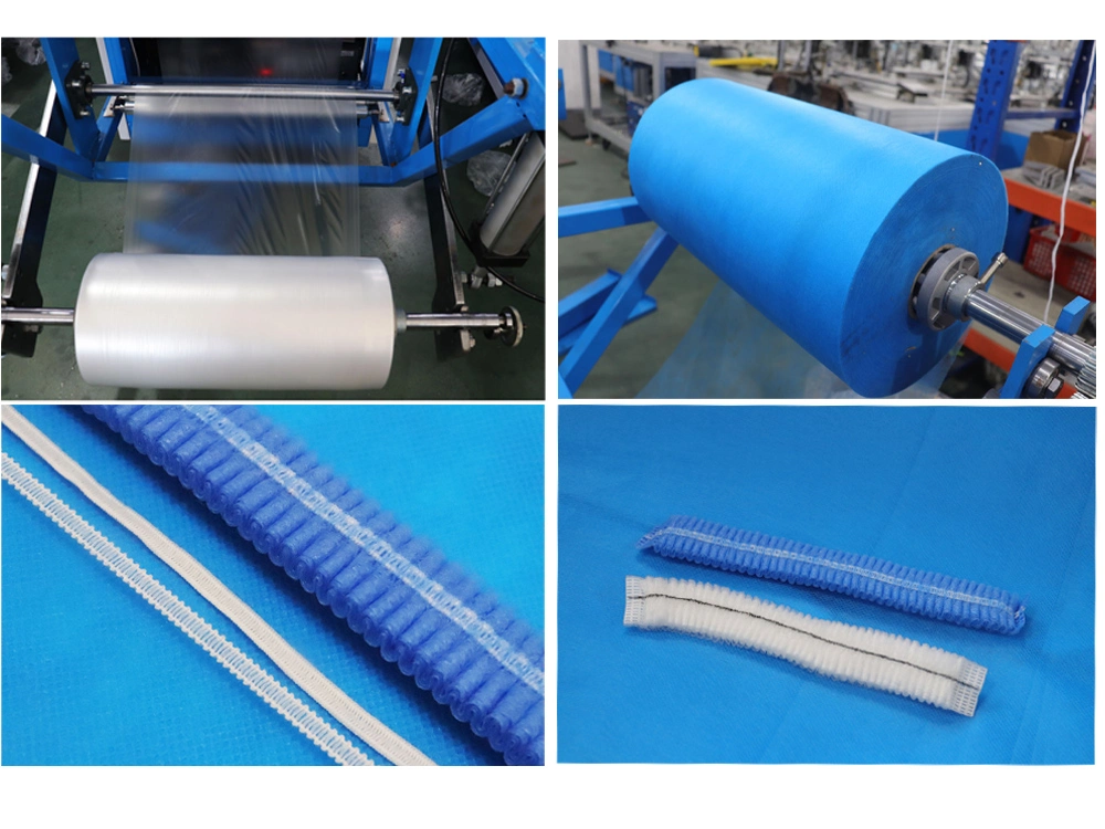 180-210 chiếc / phút Máy làm áo choàng phẫu thuật dùng một lần, Máy làm nắp đậy dùng một lần 3