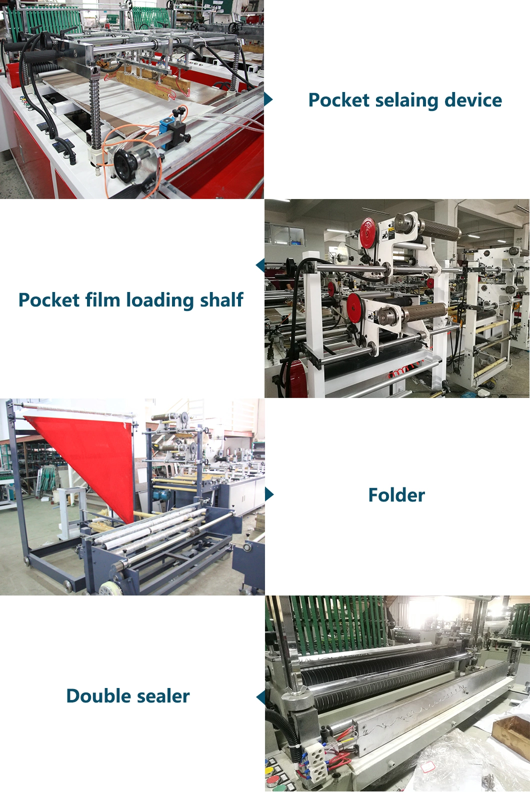 Máy làm túi mua sắm giấy 800mm Máy hàn túi nhanh tích hợp 4