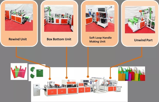 Máy làm túi mua sắm giấy siêu âm 3000KG tự động với chứng chỉ Ce