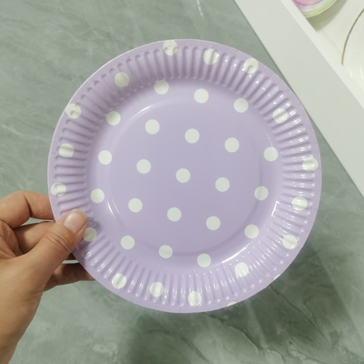 Máy đĩa giấy Cốc giấy đầy màu sắc với lớp phủ phim