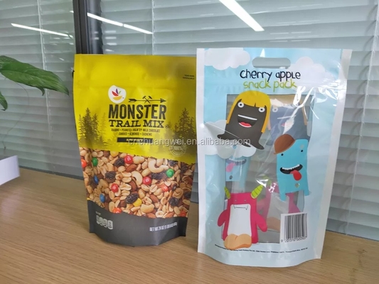 Máy làm túi giấy niêm phong 4 mặt bằng nhựa Túi dây kéo Ziplock Doypack