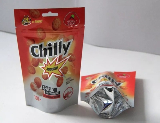 Máy làm túi giấy niêm phong 4 mặt bằng nhựa Túi dây kéo Ziplock Doypack