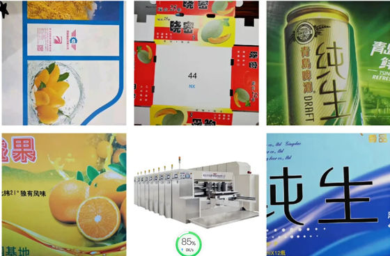 Máy cắt rãnh in hộp giấy uốn dẻo 5 màu chuyển chân không