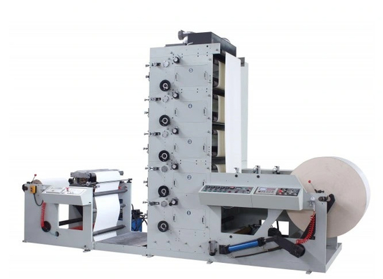 Máy in nhãn dán nhãn Flexo 1300mm với giấy chứng nhận Ce Giấy cuộn 5 màu