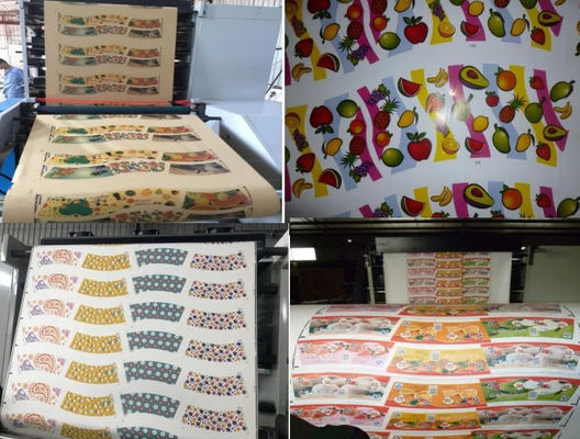 Nhãn dán giấy cuộn 1 màu Máy in Flexo Sử dụng máy sấy IR và dung môi mực