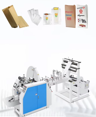Máy làm túi giấy công nghiệp điều khiển PLC với mực nước phù hợp cho sản xuất túi giấy liên tục