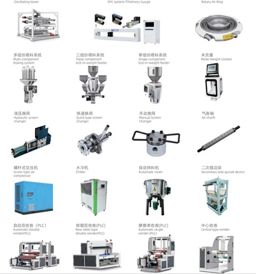 PLC với hệ thống điều khiển màn hình cảm ứng Máy ép phim Máy ứng dụng nông nghiệp Diameter Of Screw 55mm 2 hoặc 65mm 2mm