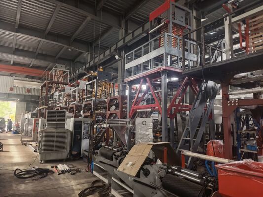 Hệ thống điều khiển màn hình cảm ứng PLC Thiết bị đẩy phim polyethylene với đầu đúc 80-180mm
