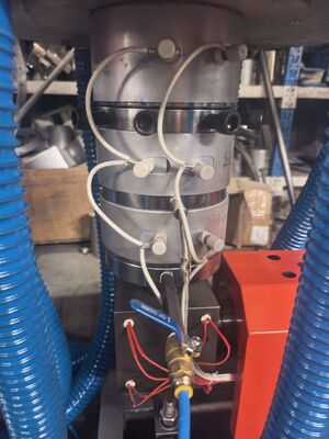 Hệ thống điều khiển màn hình cảm ứng PLC Thiết bị đẩy phim polyethylene với đầu đúc 80-180mm