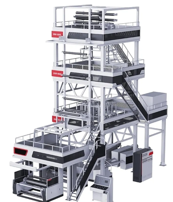 Premium 5-Layer 32: 1 tỷ lệ L/D 5-set Dosing Plastic Film Layer Máy thổi