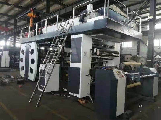 Máy in Flexo 8 màu bằng nhựa 6 màu Trống trung tâm