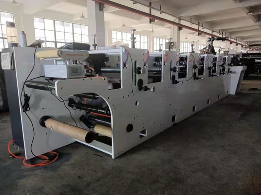 Máy Làm Túi Giấy Flexo HJ 6-600 #380V 50HZ Máy In Flexo Bốn Màu 220V