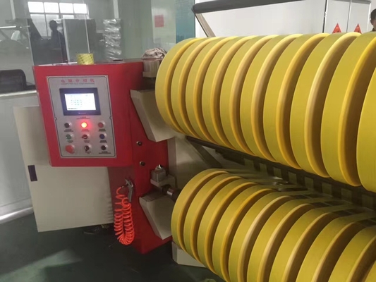 Máy tua lại rãnh 110m / phút 380V, Máy làm lại bộ xén màng BOPP