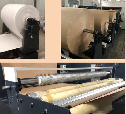 Máy Làm Túi Giấy Kraft Với ​​Chiều Dài 500-1200mm Và Chiều Rộng Gấp 'M' 70-150mm#380V Máy Làm Ống Giấy Nhựa