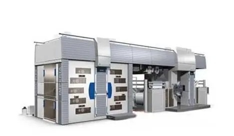 Máy in Flexo 4 màu 150m/phút (Loại trống trung tâm kinh tế), tốc độ in 1500-3500p/h