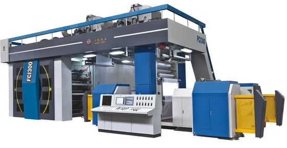 Máy in không dệt HJ 4 màu 800mm cho PE, PP, giấy bóng kính, màng nhựa &amp; túi dệt，