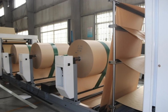 Máy làm túi giấy đáy vuông 4 màu 50HZ, Máy làm túi giấy xi măng