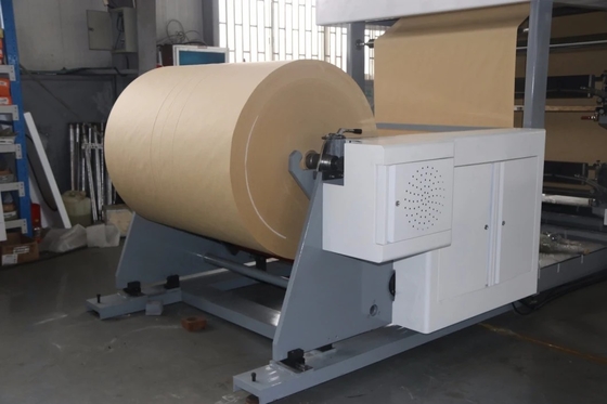 Máy làm túi giấy đáy vuông 4 màu 50HZ, Máy làm túi giấy xi măng
