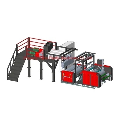 Máy đùn màng nhựa Máy căng polyethylene hai lớp