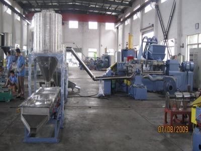 Máy đùn màng nhựa thải HDPE LDPE PP Jumbo Túi dệt màng PET