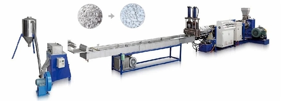 Máy đùn màng PE thải Ống nhựa PVC Túi PP Máy tái chế chai nhựa PET