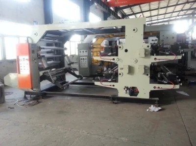 Máy in không dệt HJ 4 màu 800mm cho PE, PP, giấy bóng kính, màng nhựa &amp; túi dệt，
