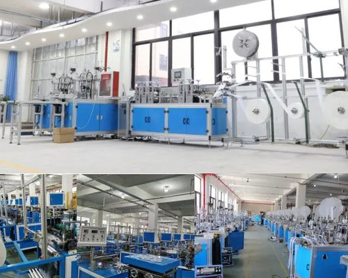 180-210 chiếc / phút Máy làm áo choàng phẫu thuật dùng một lần, Máy làm nắp đậy dùng một lần