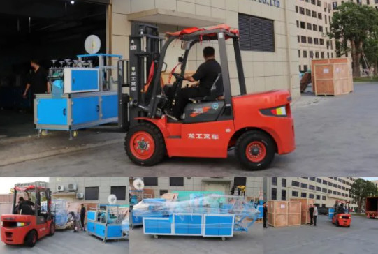 180-210 chiếc / phút Máy làm áo choàng phẫu thuật dùng một lần, Máy làm nắp đậy dùng một lần