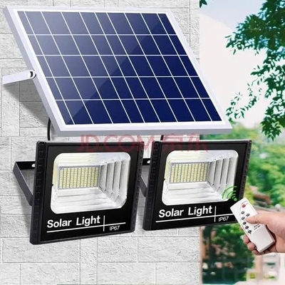 200W Đèn LED năng lượng mặt trời ngoài trời 150W 300W Ánh sáng lũ lụt năng lượng mặt trời