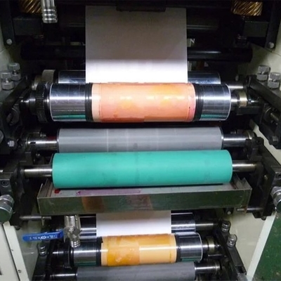 Máy in nhãn Flexo cuộn 4 màu 320mm 80m / phút # ± 0,1mm Độ chính xác của máy in Flexo nhãn # Chiều rộng in tối đa 450mm