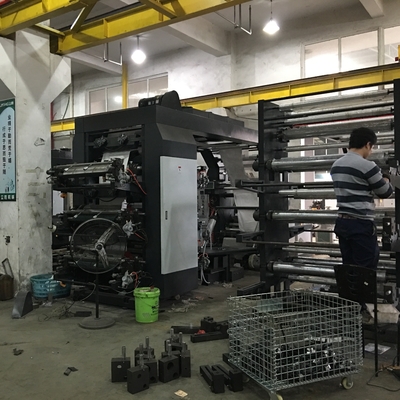 Máy in Flexo 8 màu bằng nhựa 6 màu Trống trung tâm
