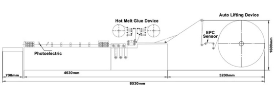 Máy làm túi tốc độ cao 20 cái / phút PE Kraft Giấy bong bóng khí Chuyển phát nhanh bưu phẩm
