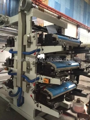 Bốn màu bìa Máy in Flexo thịt Đóng gói túi giấy nhựa